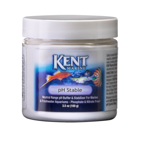 pH Stable Buffer Neutral Range pH Buffer & Stabilizer For Marine & Freshwater Aquariums KENT MARINE pH STABLE safely increases the total alkalinity (buffering capacity) to provide a stable pH level in the system. Does not promote algae growth.